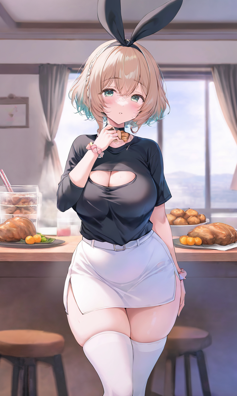 AI Art: [NOT NSFW] Can I take your order? by @Noeento | PixAI