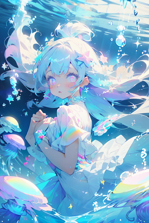 AI Art: bubble girl 2 by @Dreamer