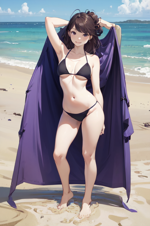 AI Art Jaiden Animations posing on the beach by user