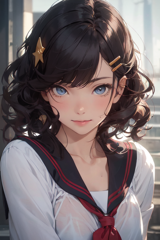 AI Art: Black hair by @user-1667490986530927068