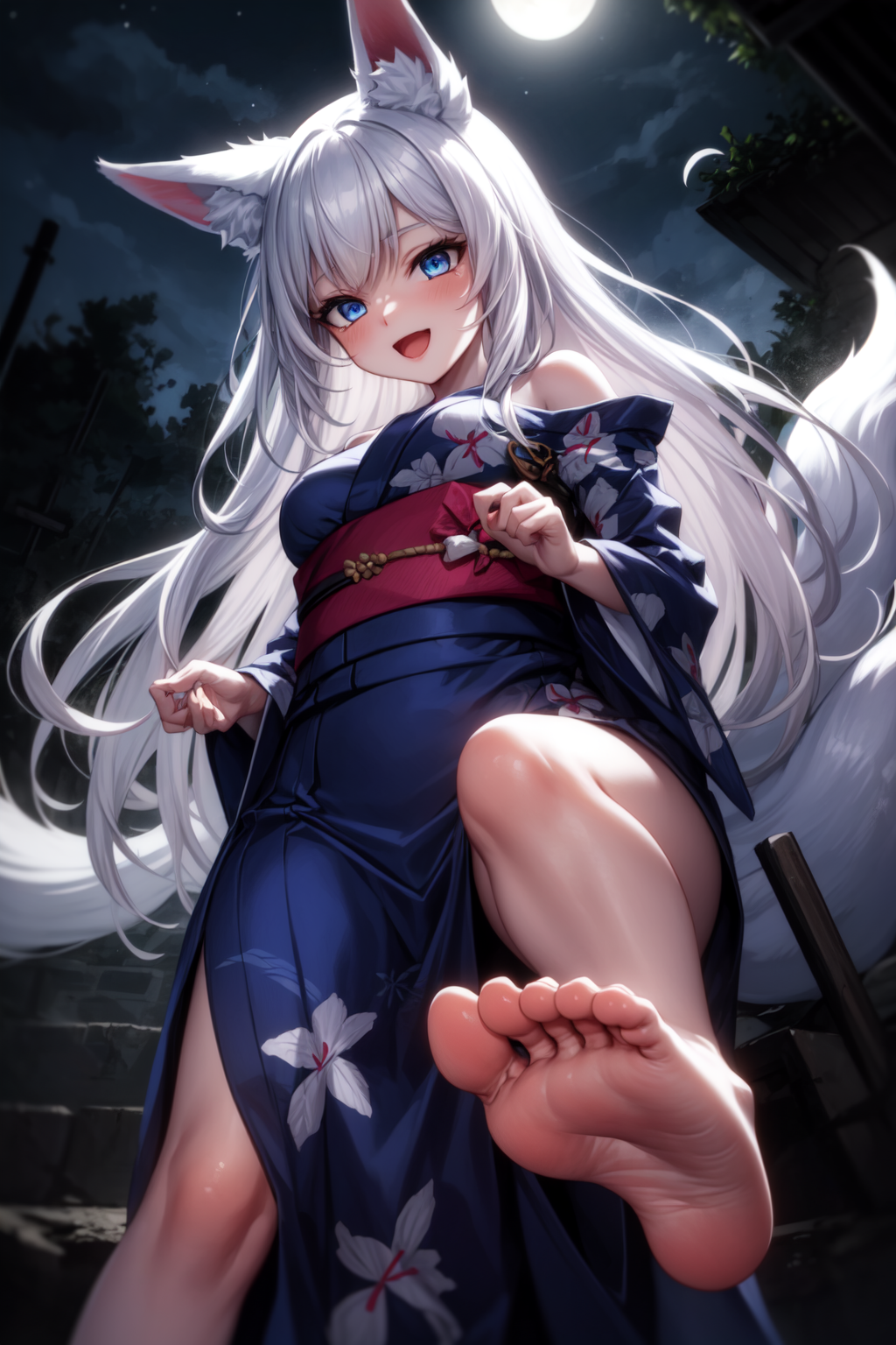 AI Art: Lick my feet by @FLUFF OVERLORD (ふわふわ 大君主) (毛茸茸 霸王) | PixAI