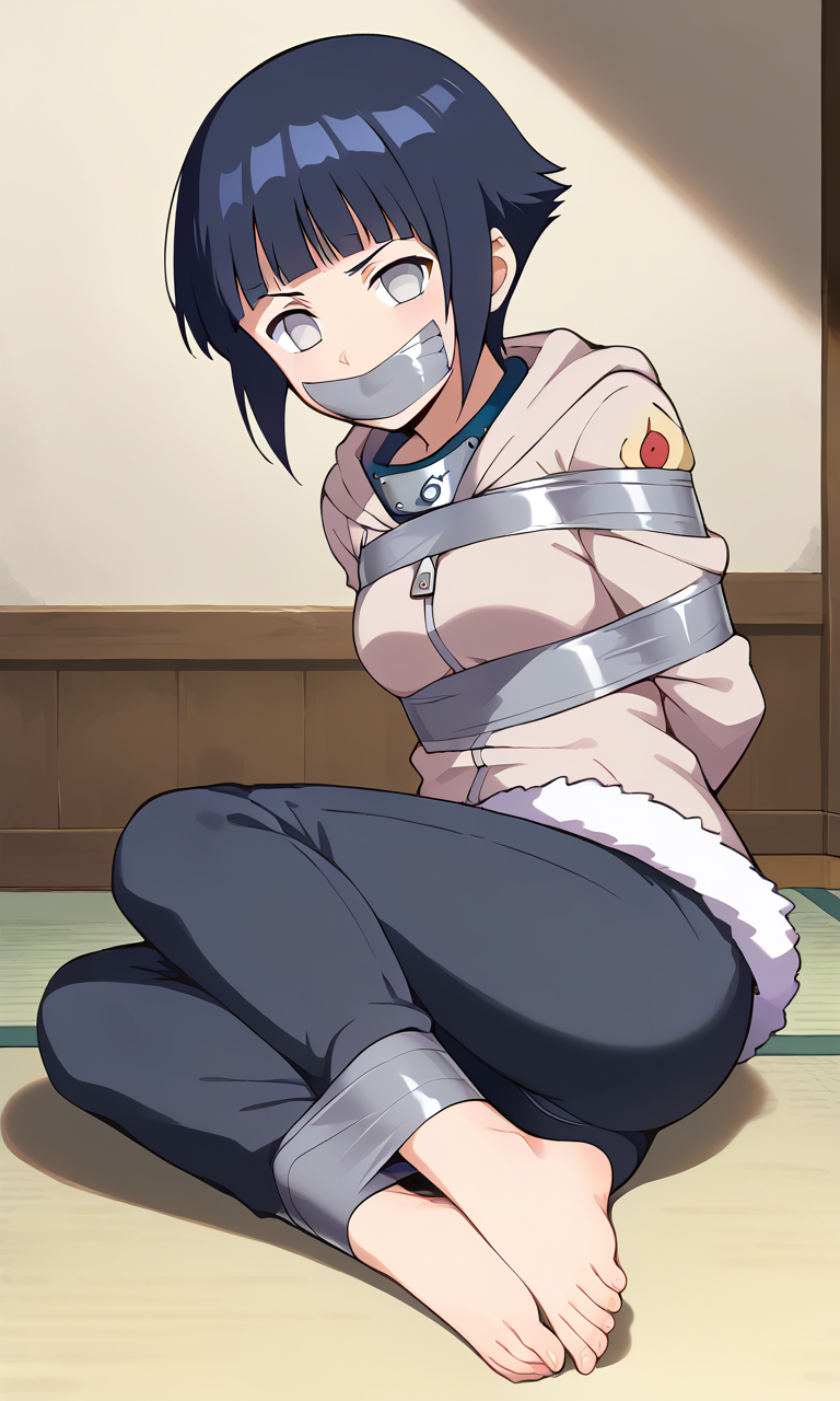 AI Art: Hinata tied up and gagged by @james5456 | PixAI