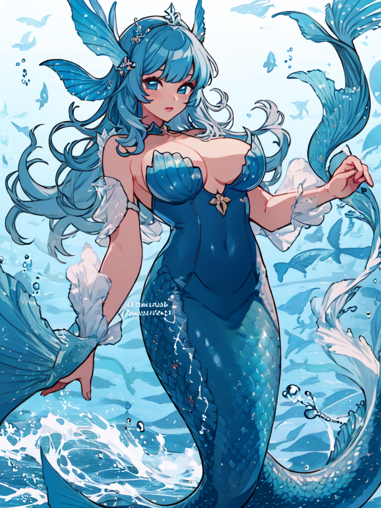 AI Art: mermaid by @meikoryuko | PixAI