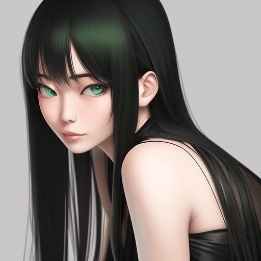 alyssa with golden eyes !  Anime princess, Anime art beautiful, Black hair  green eyes girl