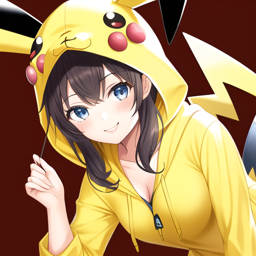 Anime girl pikachu hoodie clearance