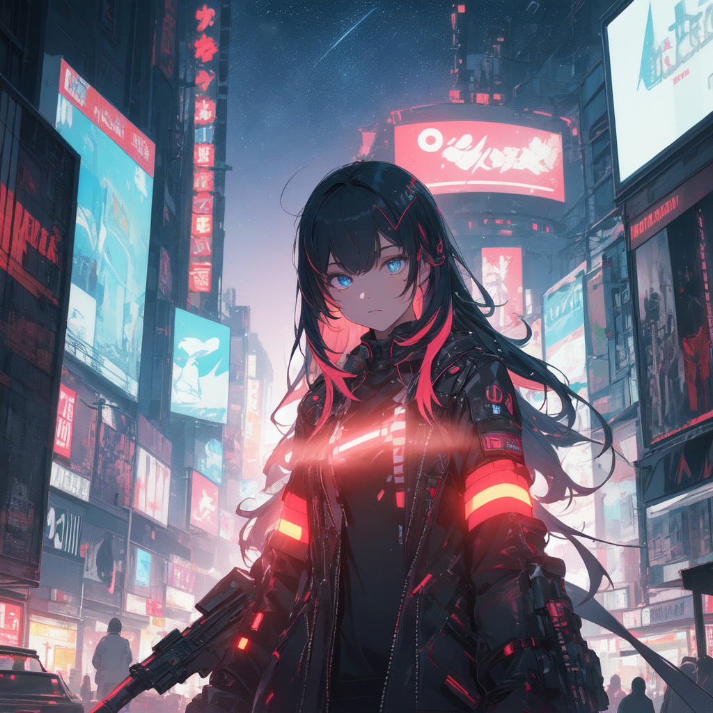 AI Art Model: Vibrant Cyberpunk | PixAI