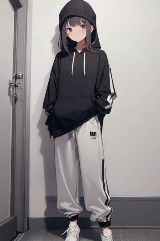 Anime girl sweatpants sale