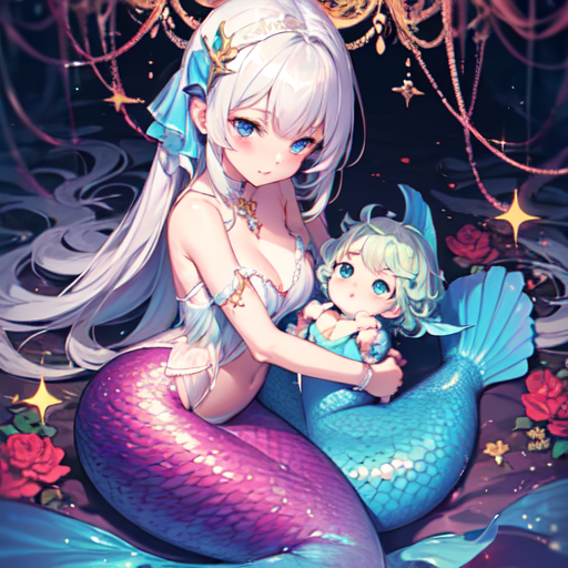 AI Art: 人魚姫 by @user-1631750323881588254 | PixAI