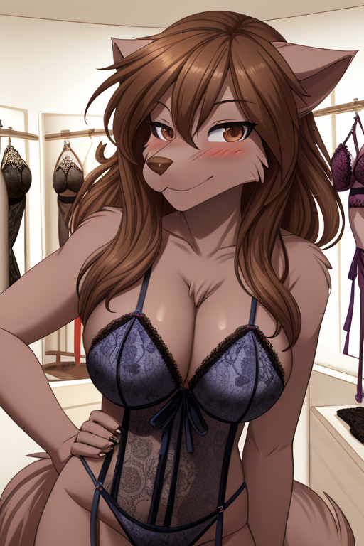 AI Art natani Lingerie by Kajuno Wolf PixAI