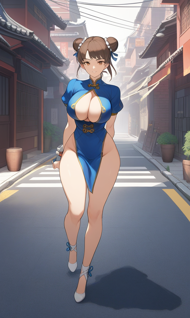 AI Art: 「Street Fighter VI」 - Chun-Liの美しさ por @静かな獅子猪くん | PixAI