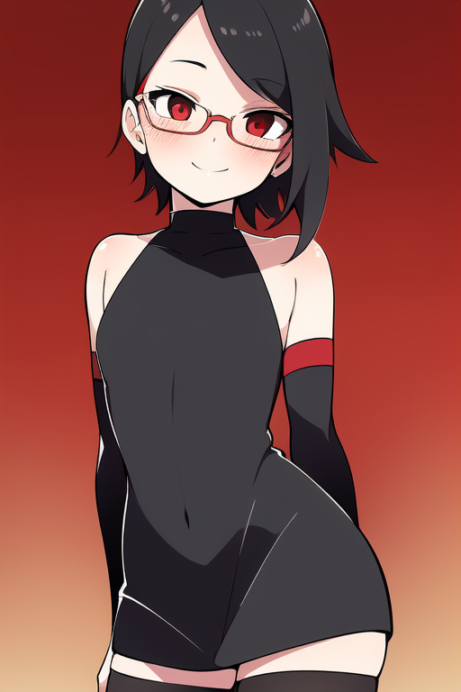 AI Art: Sarada Uchiha by @user-1651894797119344964