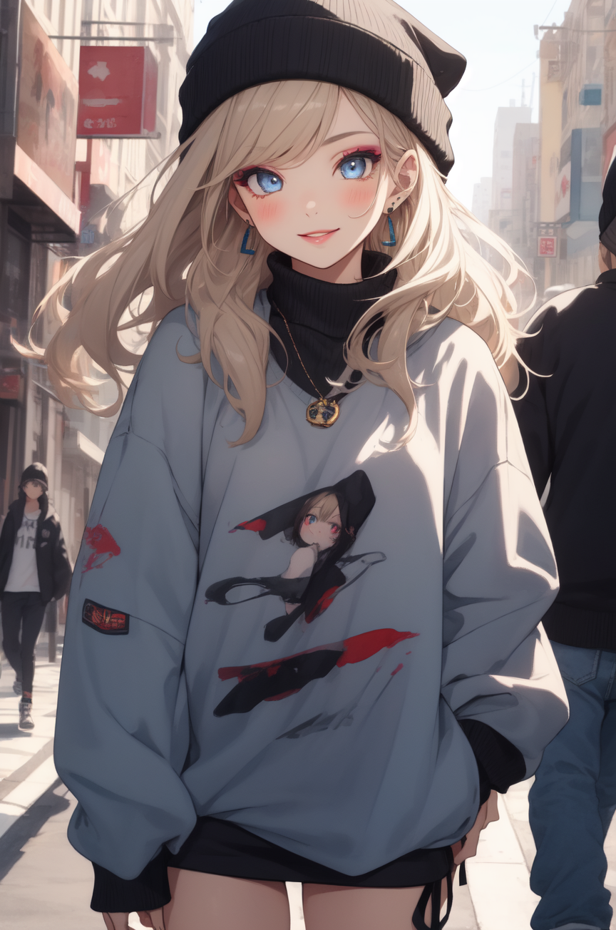 AI Art: Street girl by @Potee | PixAI