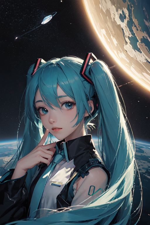 Anime art very beautiful Hatsune miku - AI Photo Generator - starryai