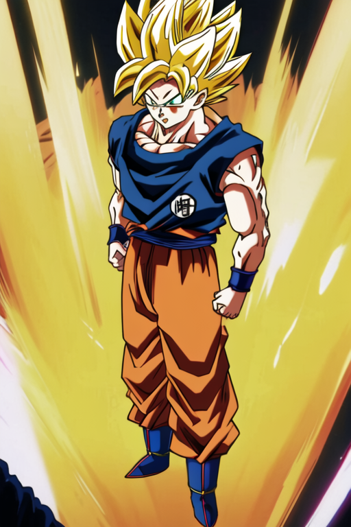 AI Art: Goku Super Sayajin by @Richard Michaels