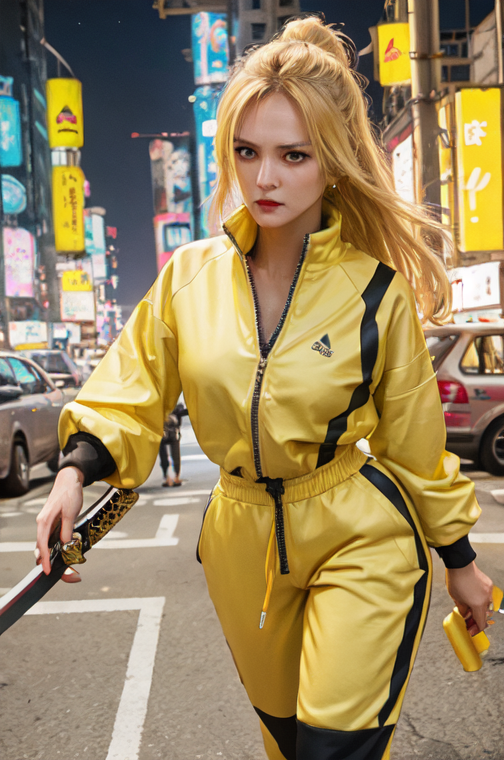 Beatrix kiddo yellow store jumpsuit