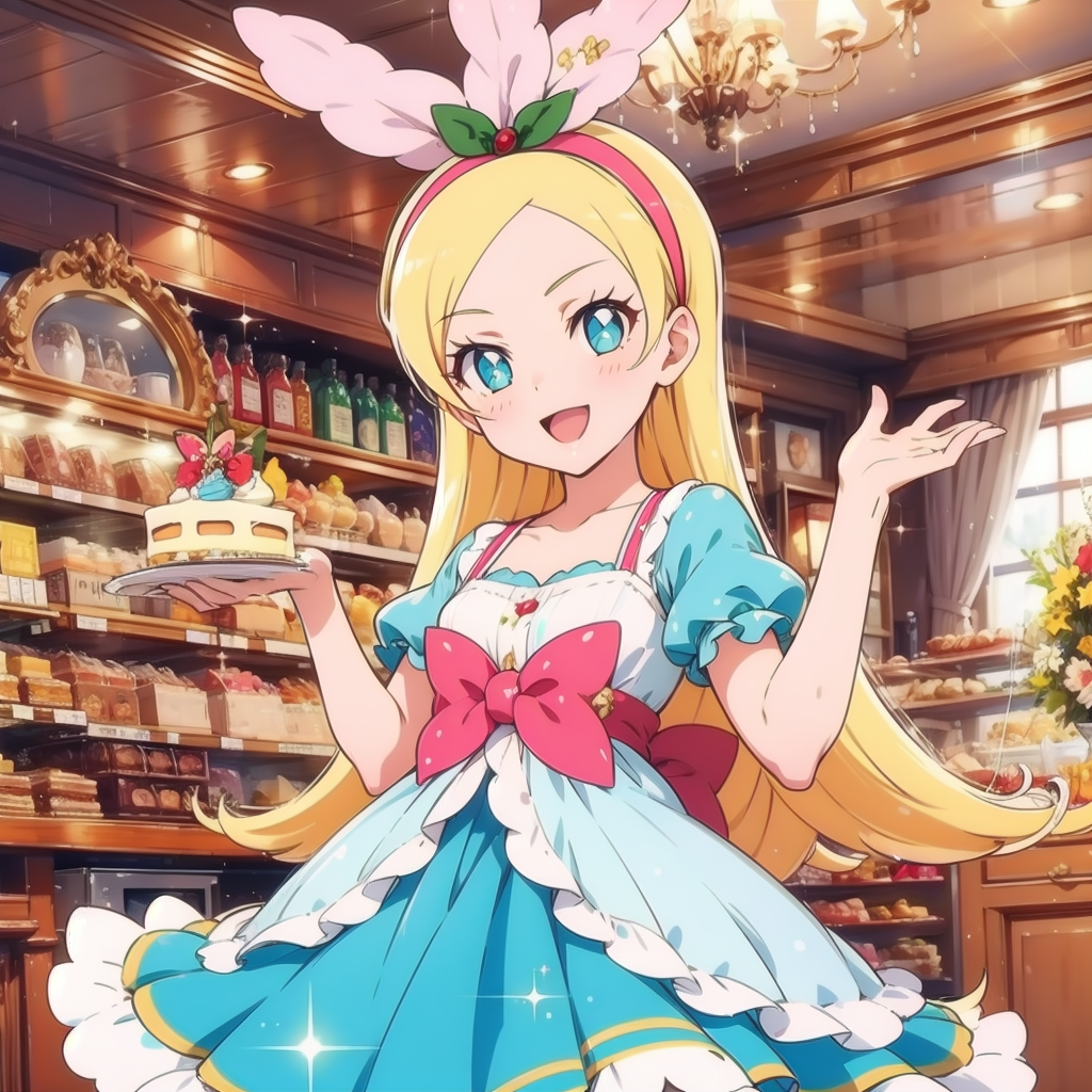 キラキラ プリキュアアラモード キラ 星 ほし シエル 義 キラリン コスプレウィッグ ネット付き かつら 耐熱 仮装