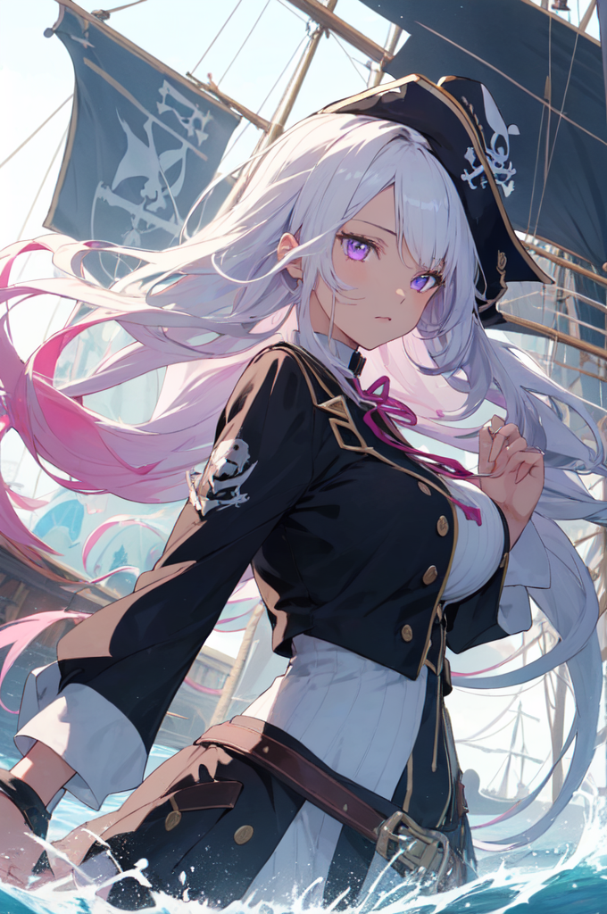 Premium AI Image  pirate anime girl AI generated