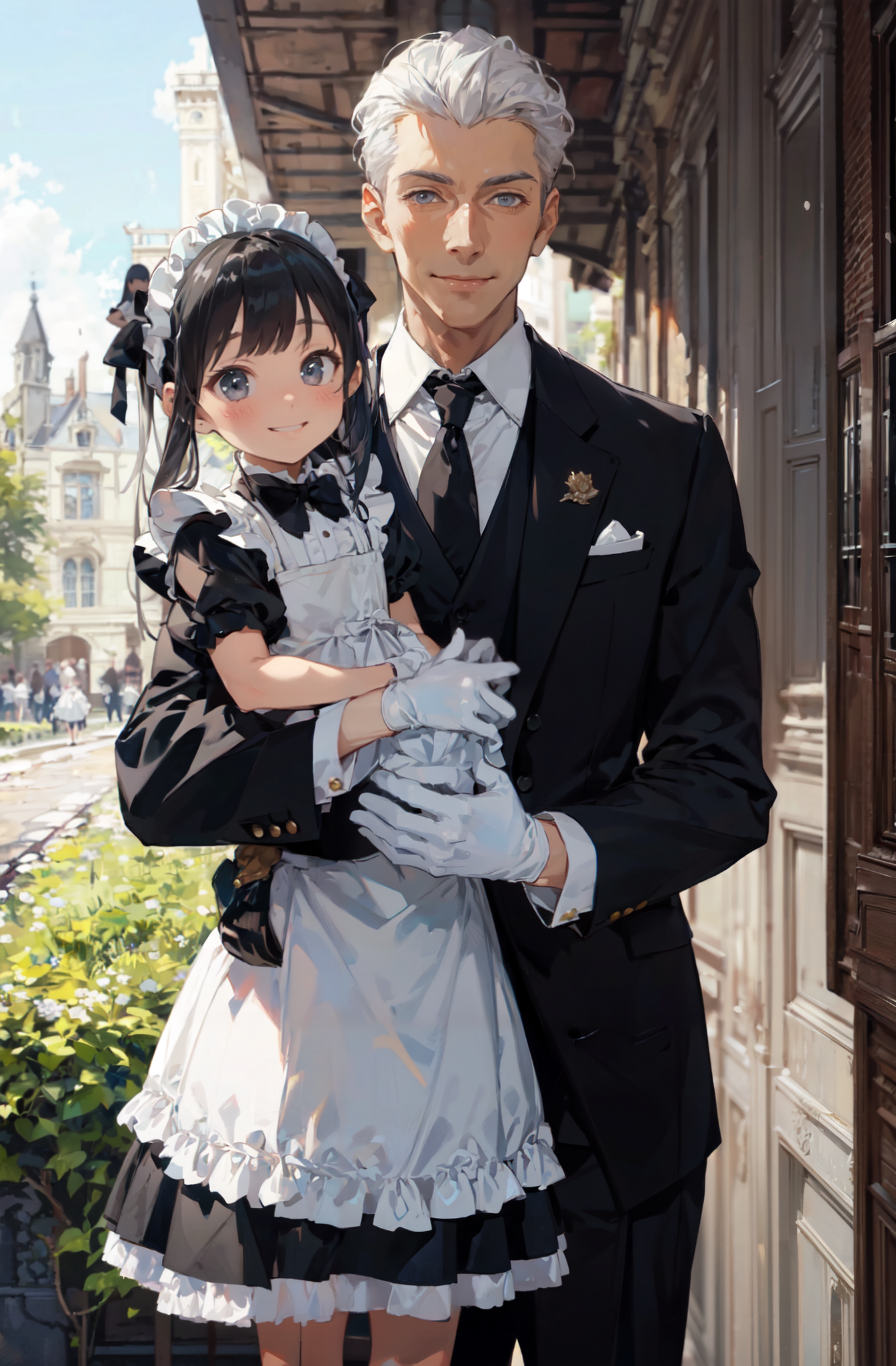 AI Art: Butler and maid by @Travis Stephenson | PixAI