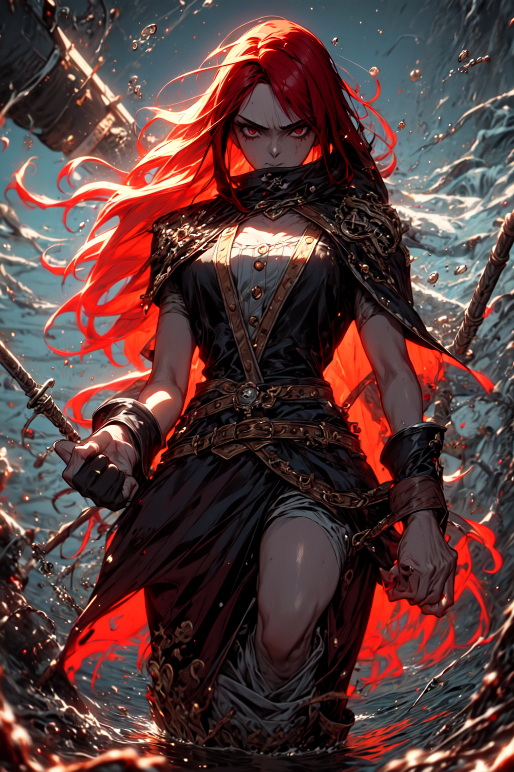 AI Art: Pirate girl by @devilrighthand | PixAI