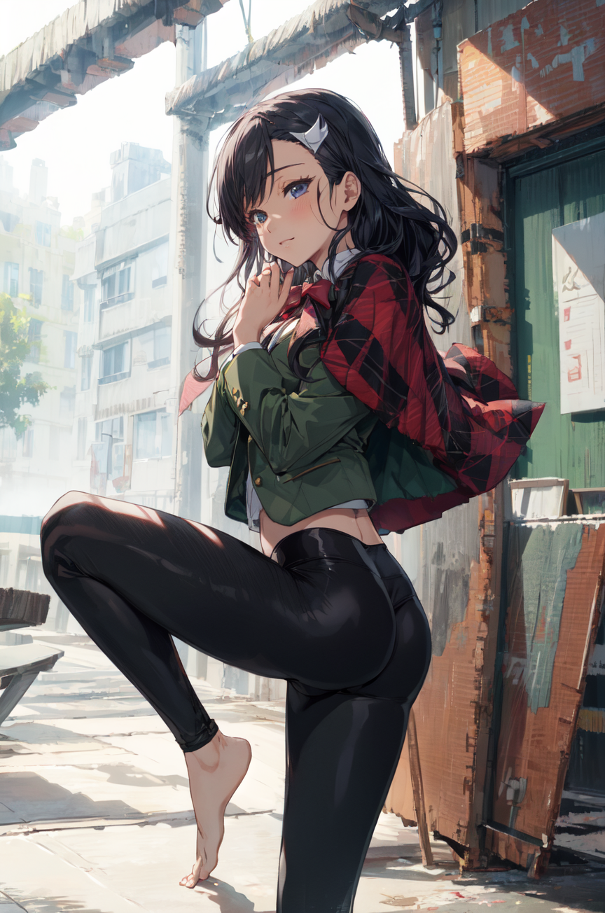 Anime girl cheap with leggings