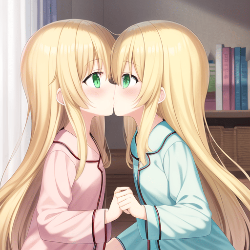 AI Art: Almost Kiss by @Mira