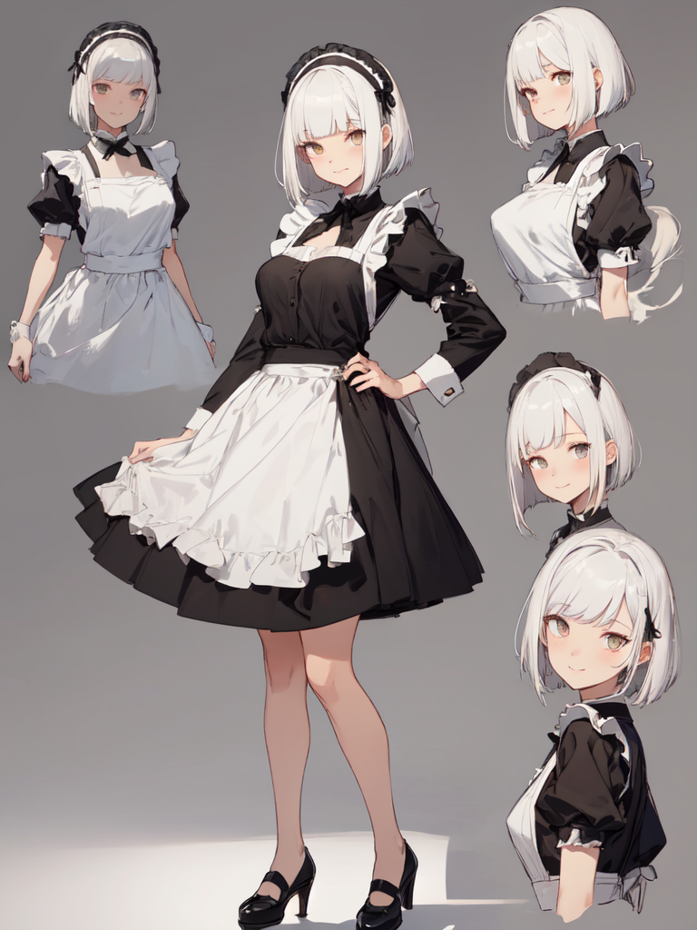 AI Art: 1girl, maid by @じじ(JIJI) | PixAI