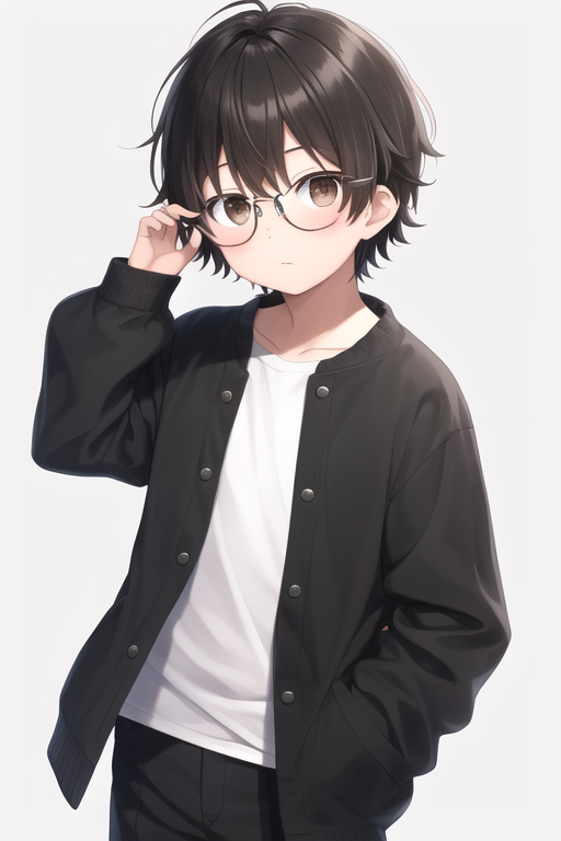 Anime on sale boy glasses