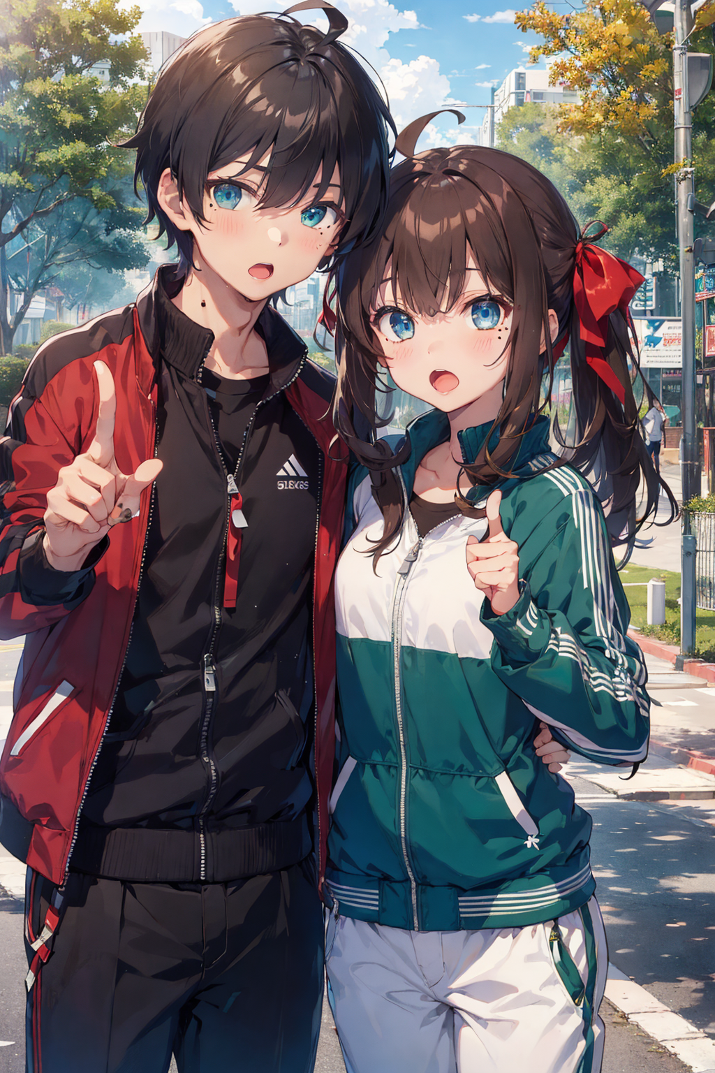 AI Art: Brother & Sister by @Kodokuna | PixAI