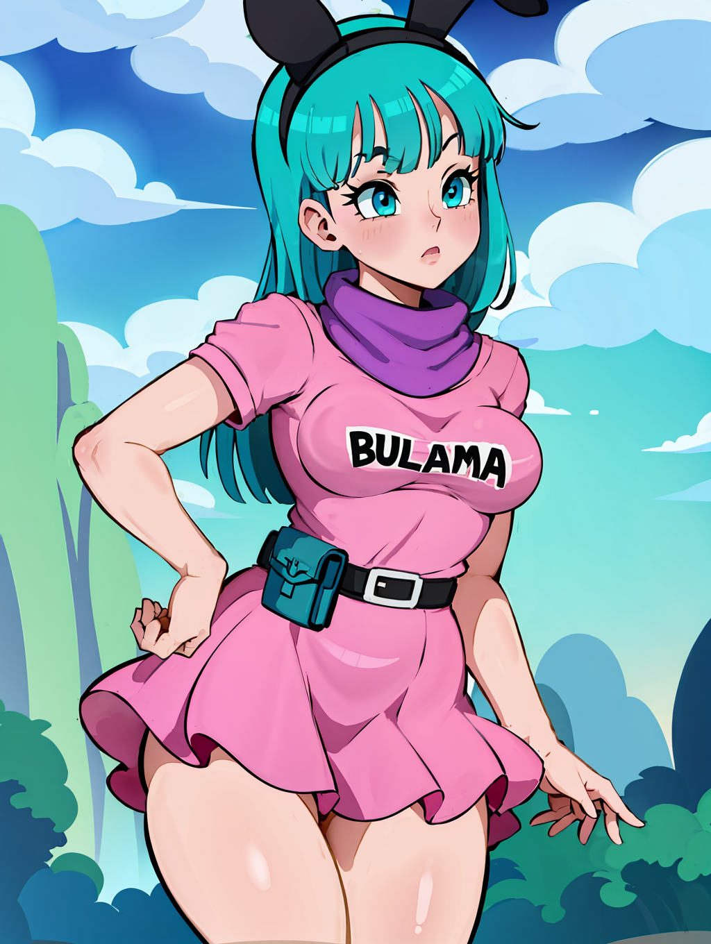 Ai Art Lora Model Young Bulma Pixai 