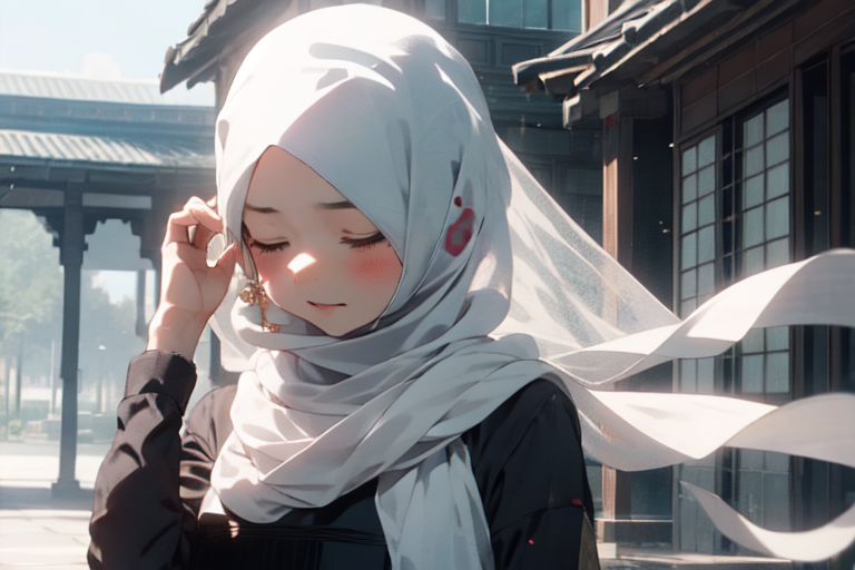 Anime muslim hijab - szuukie art - Digital Art, People & Figures