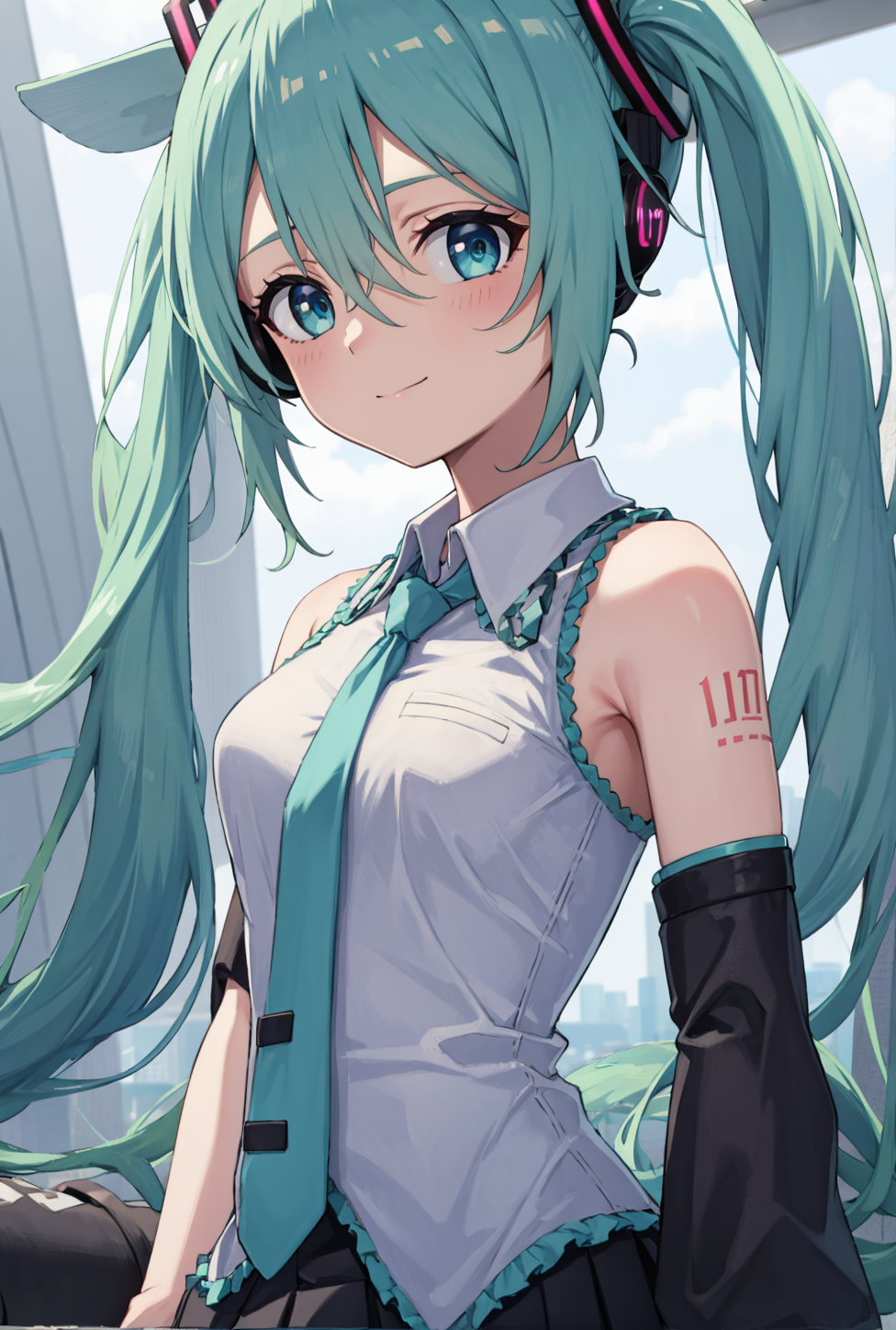 AI Art: 初音ミクちゃん❤ Hatsune Miku by @尋里ひさと/ちさと | PixAI