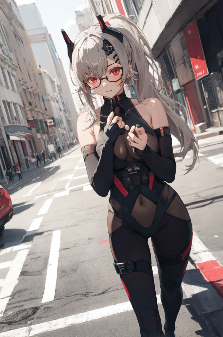 AI Art: Saruei in the street by @♤QOS SLUT♤ Commission Open | PixAI