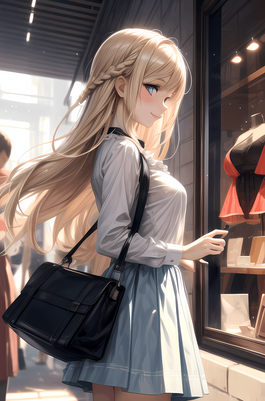 AI Art: blonde girl by @23456 | PixAI