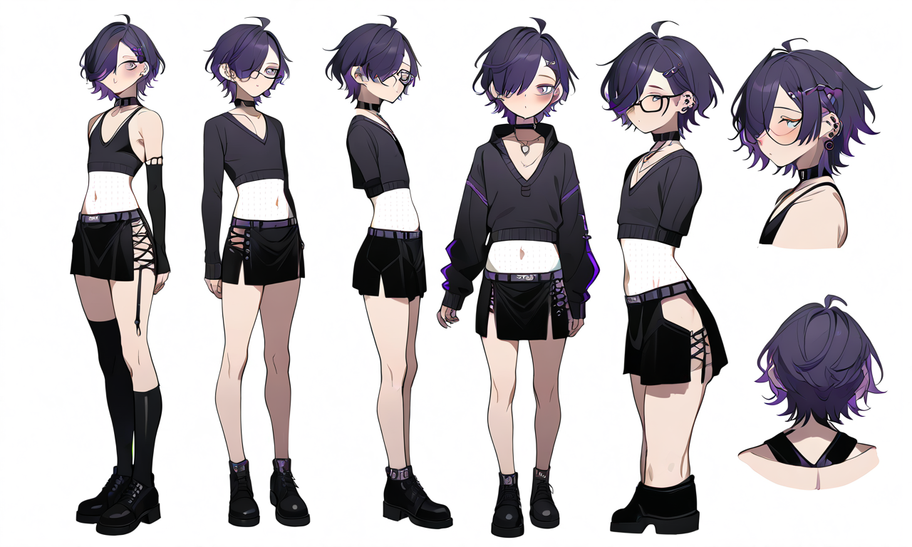 AI Art: goth femboy by @ASIMORA | PixAI