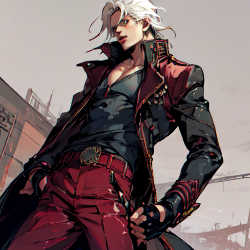 AI Art: Dante from DMC by @Phantom wind (Phantomwind)