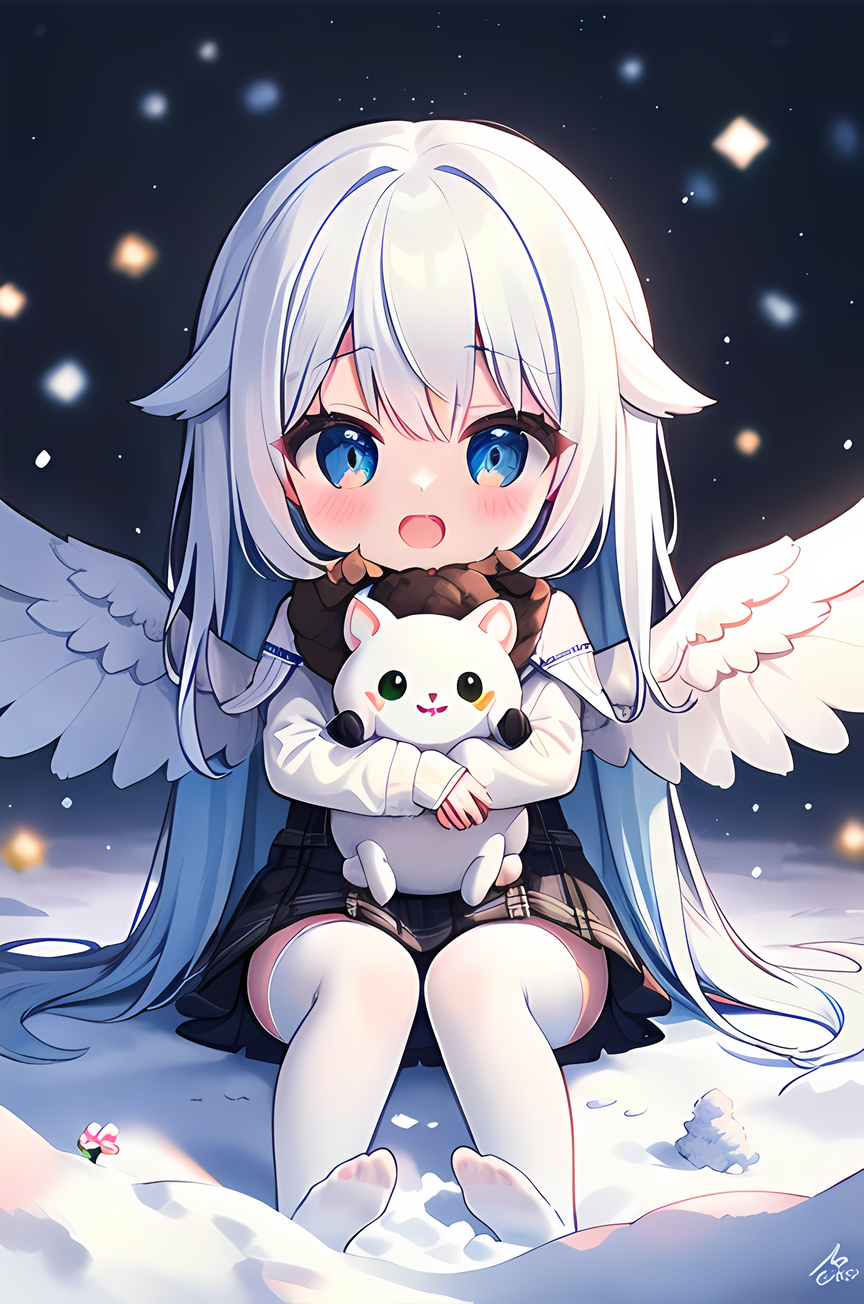 AI Art: Cute hug by @Alazar | PixAI