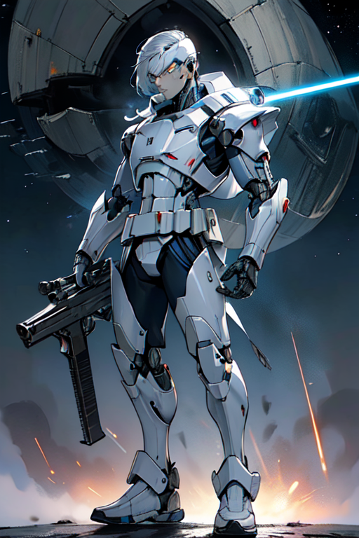 Prompt Star Wars anime character concept art