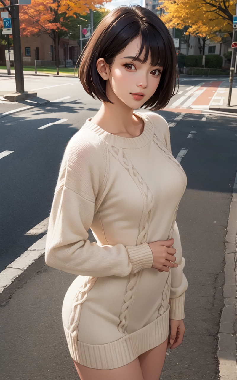 🔥Big breasts under a sweater, Lookbook ai, AI Fashion