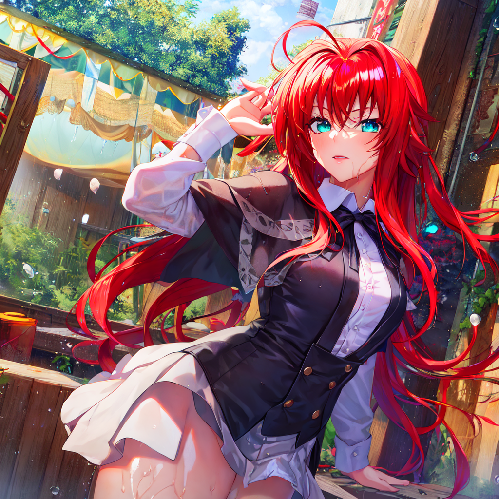 High school DxD: Rias Issei's - AI Photo Generator - starryai