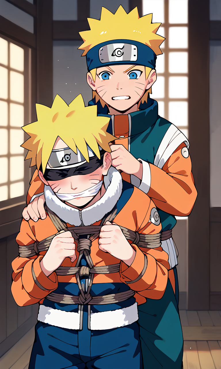 AI Art: Naruto and clone by @GID master | PixAI