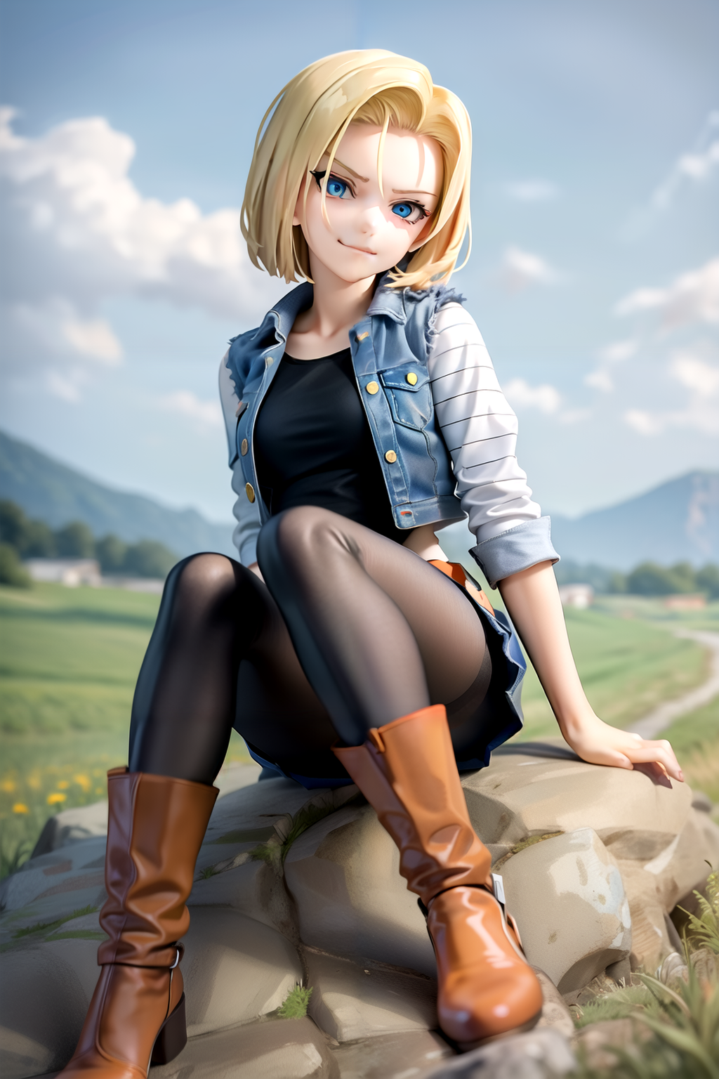 AI Art: Android 18 Evil - Dragon Ball Z by @AnimePVC | PixAI