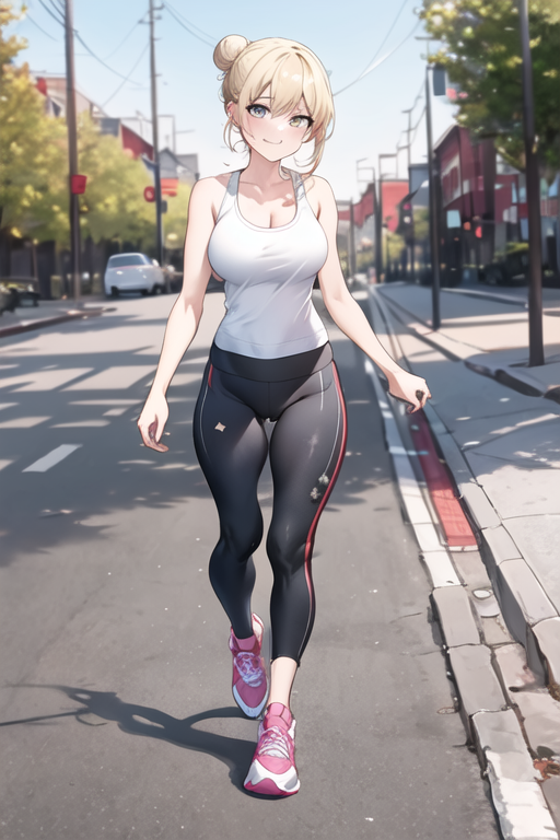 AI Art: that girl in yoga pants by @user-1571923753440557524