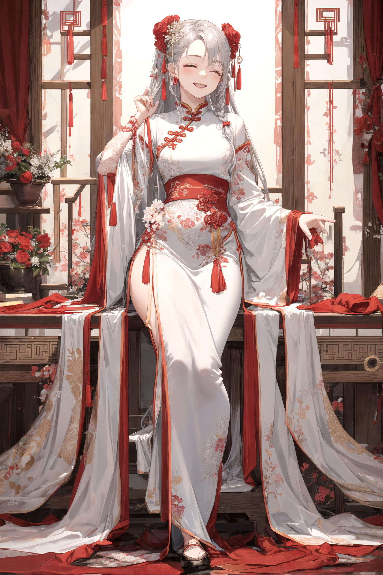 chinese dress drawing 