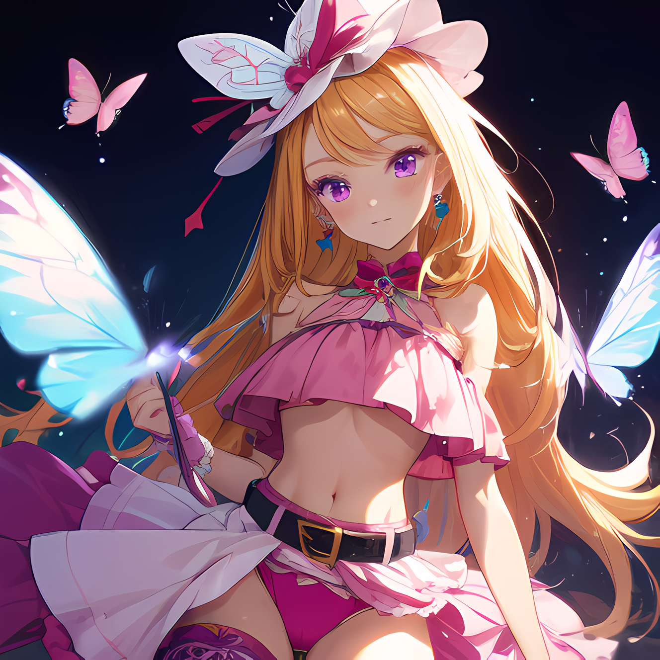 AI Art: キュアバタフライ（Cure Butterfly）（プリキュア