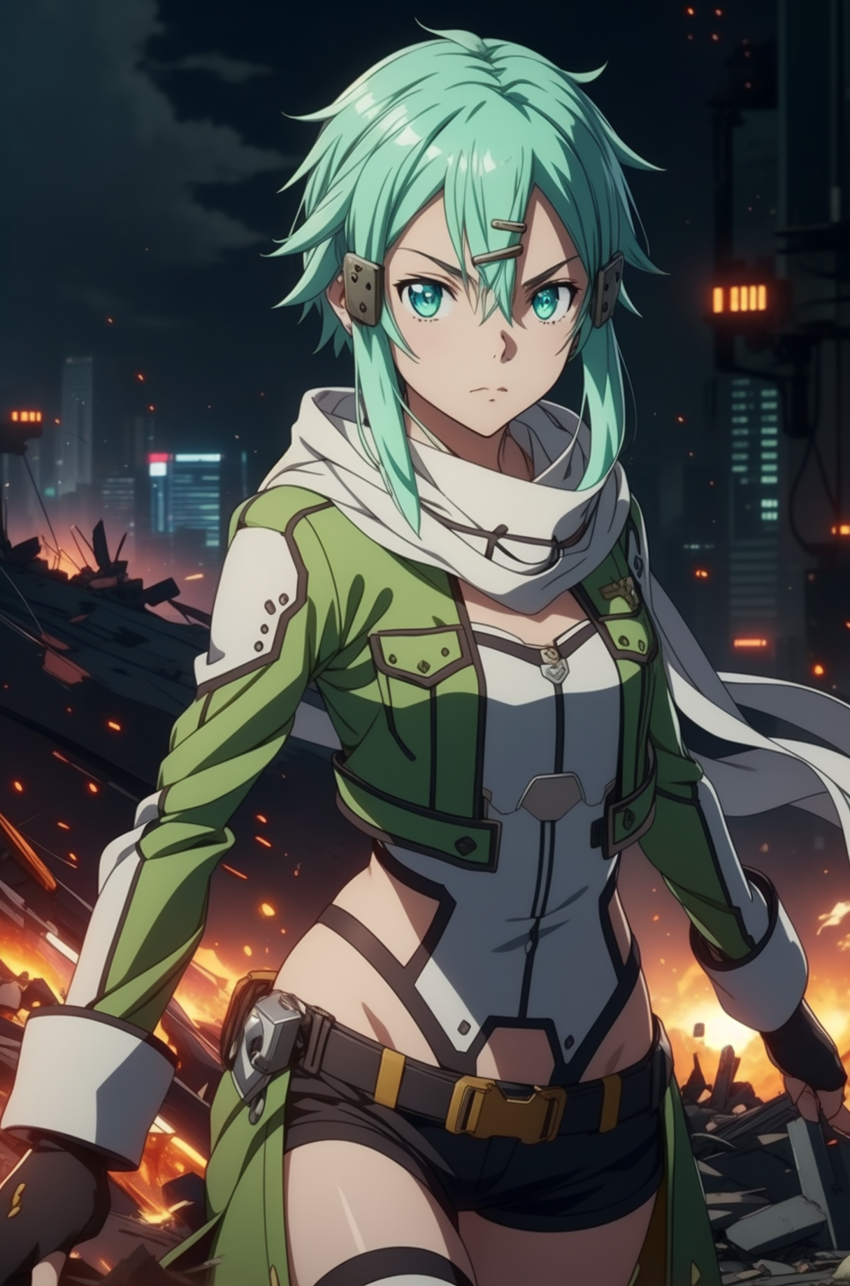 AI Art: sinon by @HONDA1586880711094053727XV | PixAI