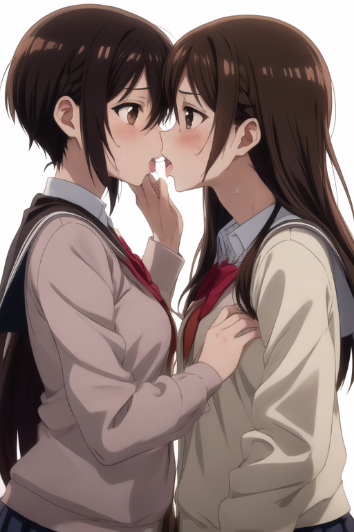 tender-kisses-lesbian-anime-1, lesbian heart