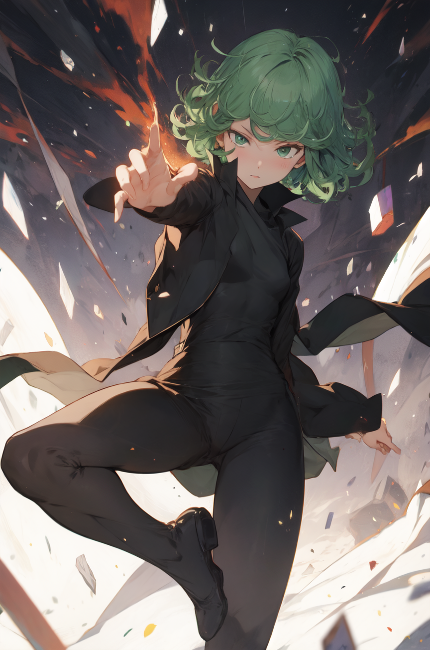 AI Art: Grasping Tatsumaki by @Anonymous | PixAI