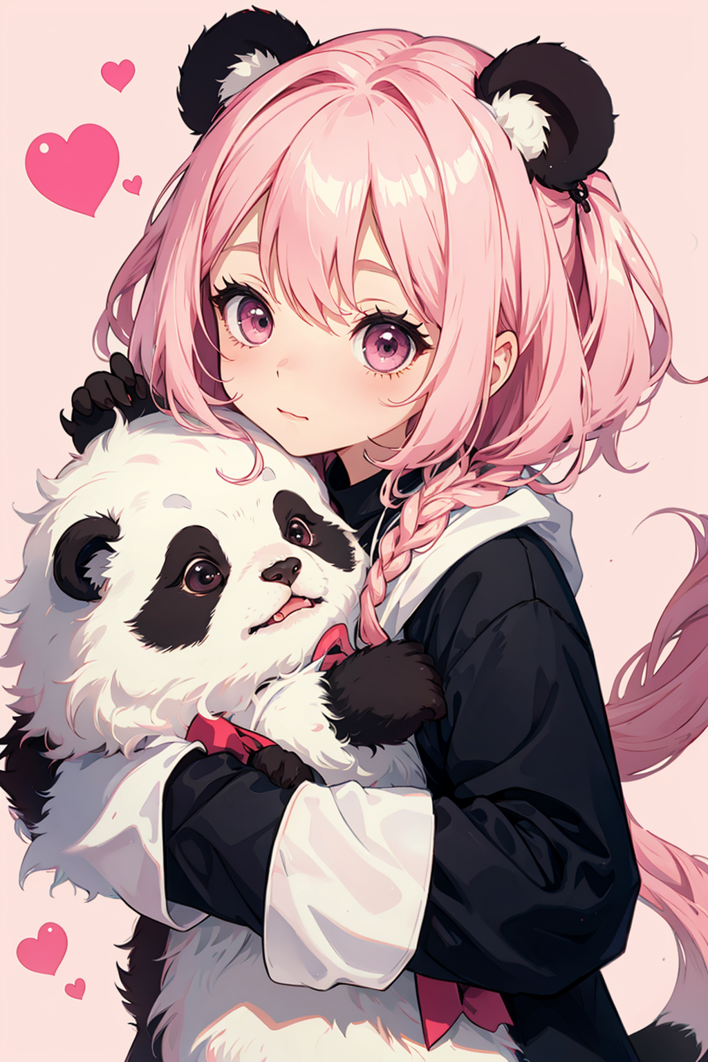 kawaii love  Panda anime girl, Anime girl, Dark anime girl