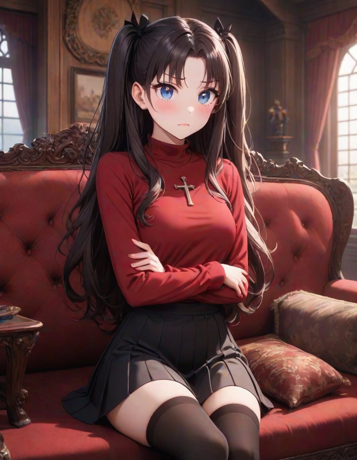 AI Art: Tohsaka Rin (Fate/stay night) by @TMG | PixAI