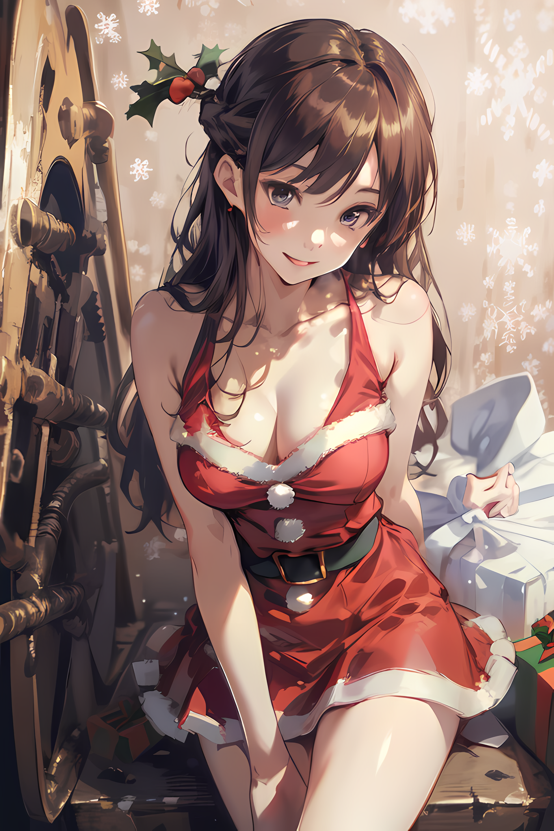 AI Art: Mizuhara Chizuru (Santa) by @Raphael95 | PixAI